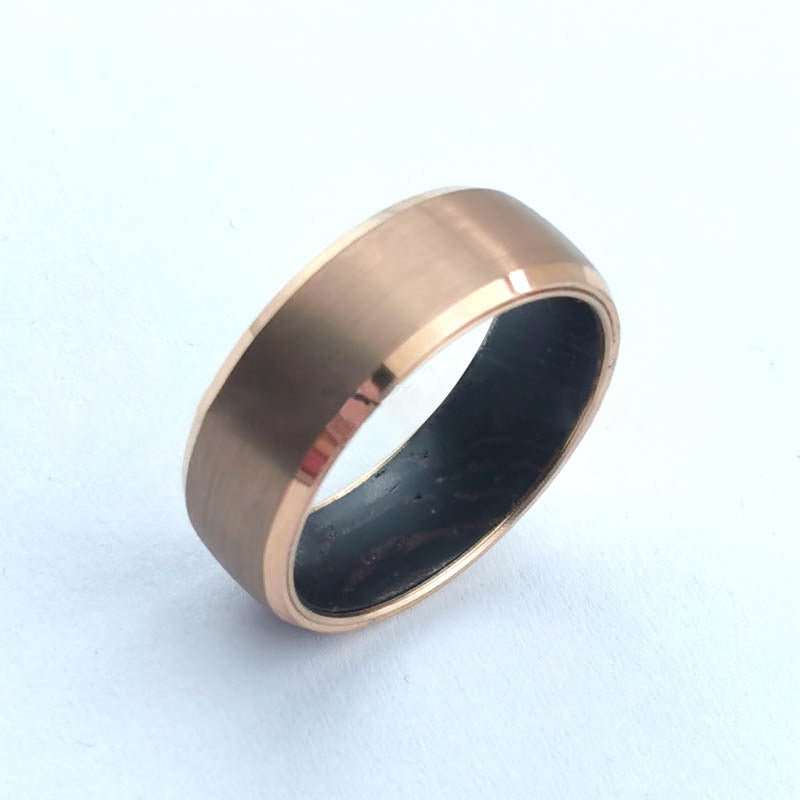 Luxurimo Tungsten Carbide Rose Gold Ring