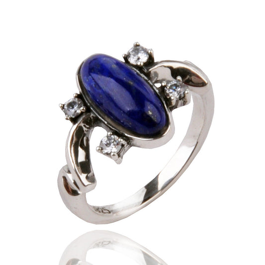 Luxurimo Blue Pearl Ring