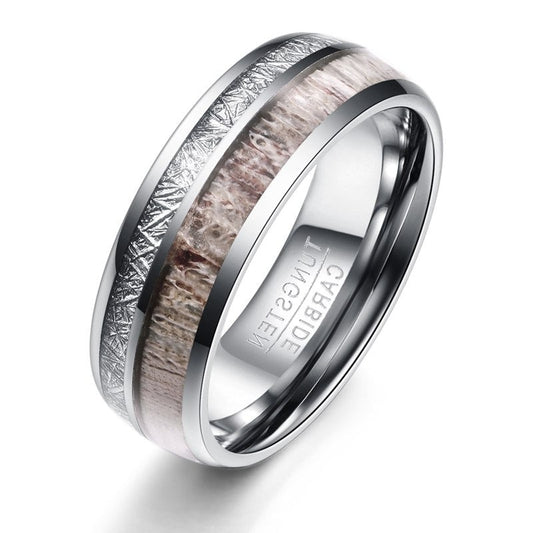 Luxurimo Tungsten Carbide Steel Men's Ring