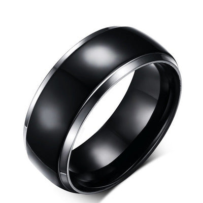 Luxurimo Black Titanium Steel Ring